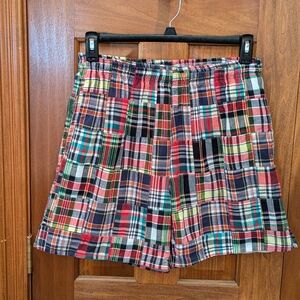 J. Press Madras Plaid Men's Swim Trunks Medium M Preppy